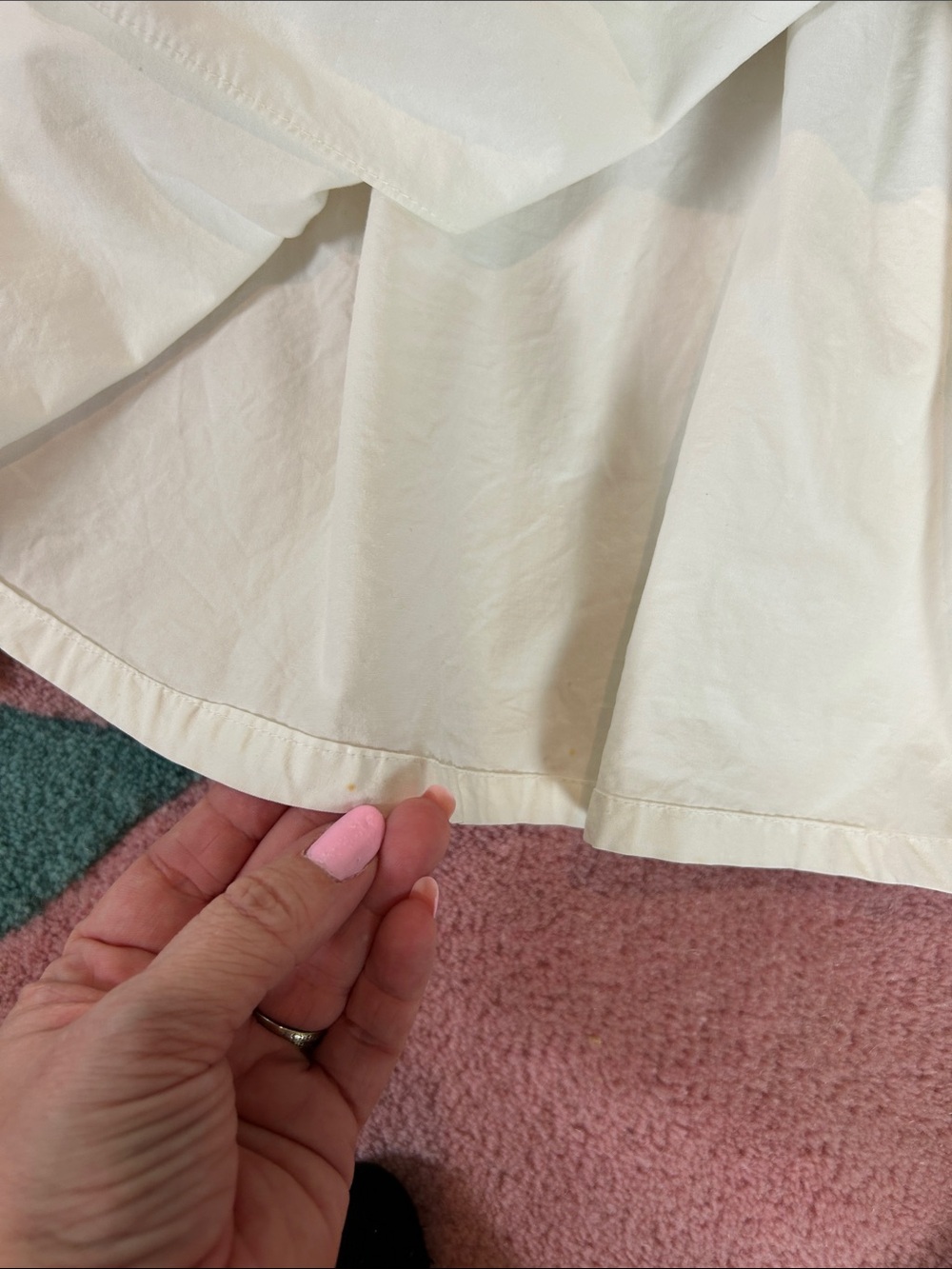 Ralph Lauren Blue Label Double Breasted White Vintage Cotton Trench Coat Size 14 - Picture 15 of 17